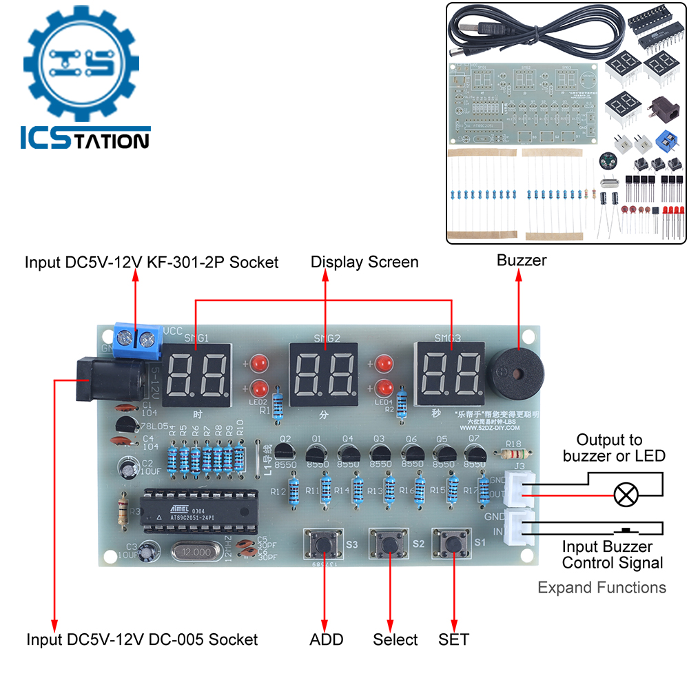 Kit electrónico DIY, reloj des - Diy Electronics Learning Kit reseña y precio